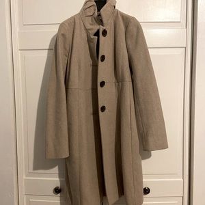 J crew factory wool trench coat 00 Tan